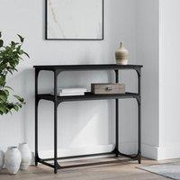 Berkfield Home Console Table Black 75x35.5x75 cm Engineered Wood