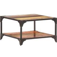 Berkfield Home Coffee Table 60x60x35 cm Solid Reclaimed Wood | Size: 60 x 60 x 35 cm