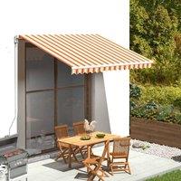 Berkfield Home Replacement Fabric for Awning Yellow & Orange 3.5x2.5 m