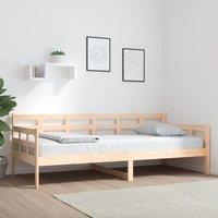 Berkfield Home Day Bed Solid Wood Pine 90x200 cm in Brown