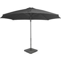 Berkfield Home Outdoor Umbrella with Portable Base Anthracite in Grey