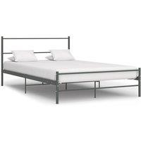 Berkfield Home Bed Frame Grey Metal 120x200 cm