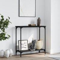 Berkfield Home Console Table Black 75x30.5x75 cm Engineered Wood
