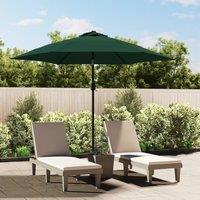 Berkfield Home LED Cantilever Umbrella 3 m Green