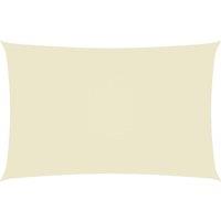 Berkfield Home Sunshade Sail Oxford Fabric Rectangular 2x5 m Cream in Beige