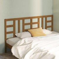 Berkfield Home Bed Headboard Honey Brown 206x4x100 cm Solid Wood Pine | Size: 206 x 4 x 100 cm