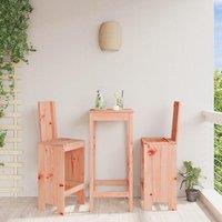 Berkfield Home Bar Stools 2 pcs 40x42x120 cm Solid Wood Douglas in Brown | Size: 40 x 42 x 120 cm