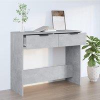 Berkfield Home Console Table Concrete Grey 90x36x75 cm Engineered Wood | Size: 90 x 36 x 75 cm