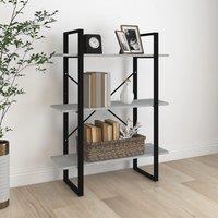 Berkfield Home Book Cabinet Grey Sonoma 80x30x105 cm Engineered Wood | Size: 80 x 30 x 105 cm
