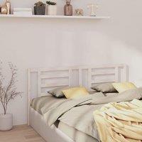 Berkfield Home Bed Headboard White 166x4x100 cm Solid Pine Wood | Size: 166 x 4 x 100 cm