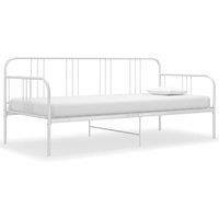 Berkfield Home Sofa Bed Frame White Metal 90x200 cm