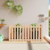 Berkfield Home Garden Raised Bed with Fence Design 150x50x70 cm Solid Wood Pine in Brown | Size: 150 x 50 x 70 cm