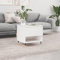 Berkfield Home Coffee Table White 50x46x50 cm Engineered Wood | Size: 50 x 46 x 50 cm