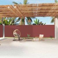 Berkfield Home Retractable Side Awning Brown 200x1200 cm
