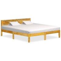 Berkfield Home Bed Frame Solid Mango Wood 180 cm 6FT Super King in Brown