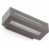 Netlighting West 1 Light Outdoor Wall Light Dark Grey IP54 E27