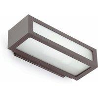 Netlighting Natron 1 Light Outdoor Wall Light Dark Grey IP54 E27
