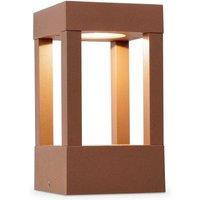 Netlighting Agra LED Outdoor Pedestal Light Rust Brown IP54