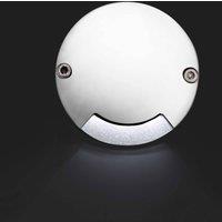 Netlighting Keenan LED OneWay Outdoor Wall Floor Light Nickel IP67 in Grey