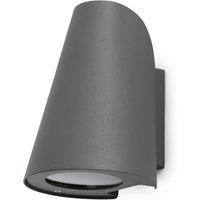 Netlighting Tinia 1 Light Outdoor Wall Light Dark Grey IP44 E27