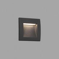 Netlighting Sedna LED Outdoor Recessed Wall Light Dark Grey IP65
