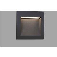 Netlighting Sedna LED Outdoor Recessed Wall Light Dark Grey IP65