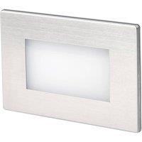 Netlighting Gron LED Outdoor Recessed Wall Light Matt Nickel IP65 in Grey