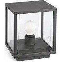Netlighting Nala 1 Light Outdoor Pedestal Light Dark Grey IP54 E27