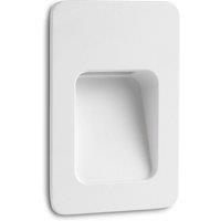 Netlighting Nase LED Outdoor Recessed Wall Light White IP44