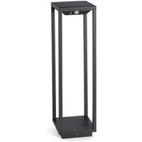 Netlighting Saura LED Outdoor Bollard Light Dark Grey Solar Powered with PIRSensor IP54