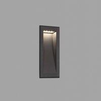 Netlighting Soun Outdoor Led Dark Grey Recessed Wall Lamp IP65