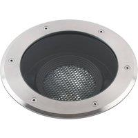 Netlighting Geiser Outdoor LED Recessed Ground Light Tiltable 32W 3000K 38deg. IP67 in Grey