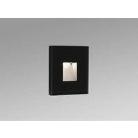 Netlighting Dart Outdoor LED Recessed Wall Light Black 2W 2700K IP65