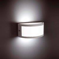 Netlighting Negus 1 Light Outdoor Wall Light Grey IP54 E27