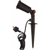 Netlighting Garten 1 Light Outdoor Spike Light Black IP44 E27