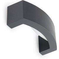 Netlighting Ancora 1 Light Outdoor Wall Light Dark Grey IP44 E27