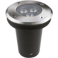 Netlighting Ringo LED 3 Light Recessed Outdoor Ground Light Stainless Steel IP67 in Grey