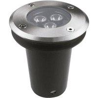 Netlighting Ringo LED 3 Light Recessed Outdoor Ground Light Stainless Steel IP67 in Grey