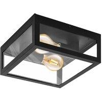 Eglo Alamonte 1 Metal IP44 Outdoor Wall Light in Black