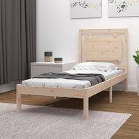Berkfield Home Bed Frame Solid Wood 100x200 cm in Brown