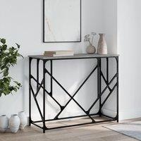 Berkfield Home Console Table Grey Sonoma 100x40x80 cm Engineered Wood | Size: 100 x 40 x 80 cm
