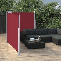 Berkfield Home Retractable Side Awning Red 100x600 cm