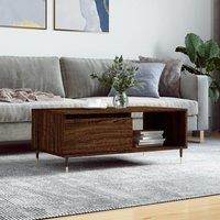 Berkfield Home Coffee Table Brown Oak 90x50x36.5 cm Engineered Wood