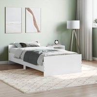 Berkfield Home Bed Frame White 90x200 cm Engineered Wood