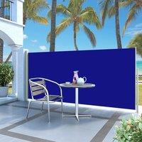 Berkfield Home Retractable Side Awning 140 x 300 cm Blue