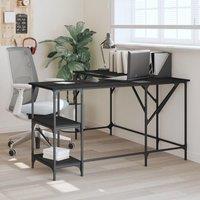 Berkfield Home Desk Black 139x139x75 cm Engineered Wood | Size: 139 x 139 x 75 cm