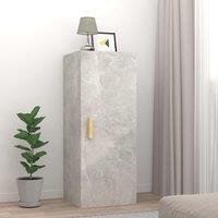 Berkfield Home Wall Cabinet Concrete Grey 34.5x34x90 cm Engineered Wood