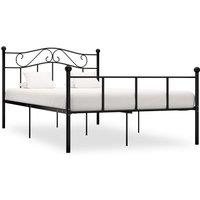Berkfield Home Bed Frame Black Metal 140x200 cm