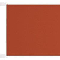 Berkfield Home Vertical Awning Terracotta 60x1000 cm Oxford Fabric in Red