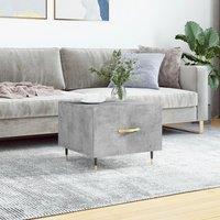 Berkfield Home Coffee Table Concrete Grey 50x50x40 cm Engineered Wood | Size: 50 x 50 x 40 cm